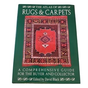 The Atlas of Rugs & Carpets (1994) David Black Hardcover Rug Collector Guide